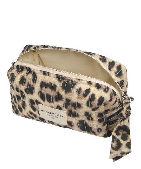 Make-Up Bag Small Leopard, Beige