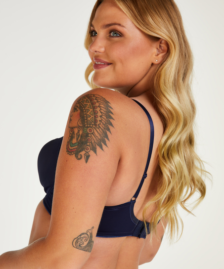 Nina Non-Padded Underwired Minimizer Bra, Blue