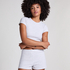 Pyjama Short Pointelle, Gray