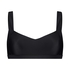 Vintage bikini crop top HKM x NA-KD, Black