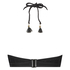 Borneo Mesh Underwired Bikini Crop Top, Black