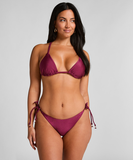 Marrakech Triangle Bikini Top, Red
