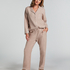 Flannel Pyjama Pants, Beige