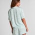 Short Viscose Check Print, Green