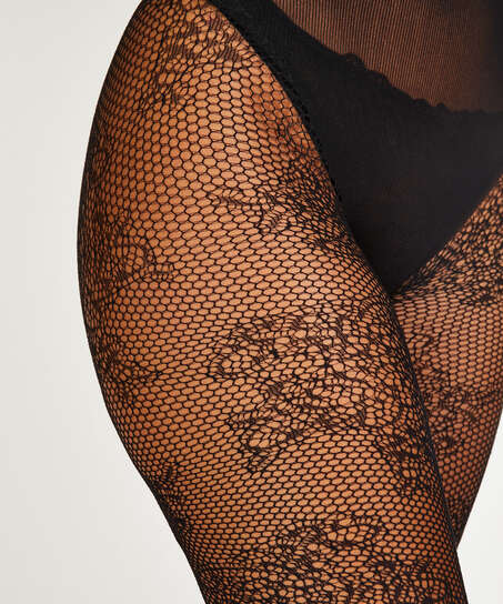 Lace Tights, Black