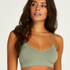 Rose seamless bralette, Green