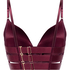 Colette Padded Underwired Longline Push-Up Bra, Purple