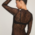 Slipdress Allover Lace, Black