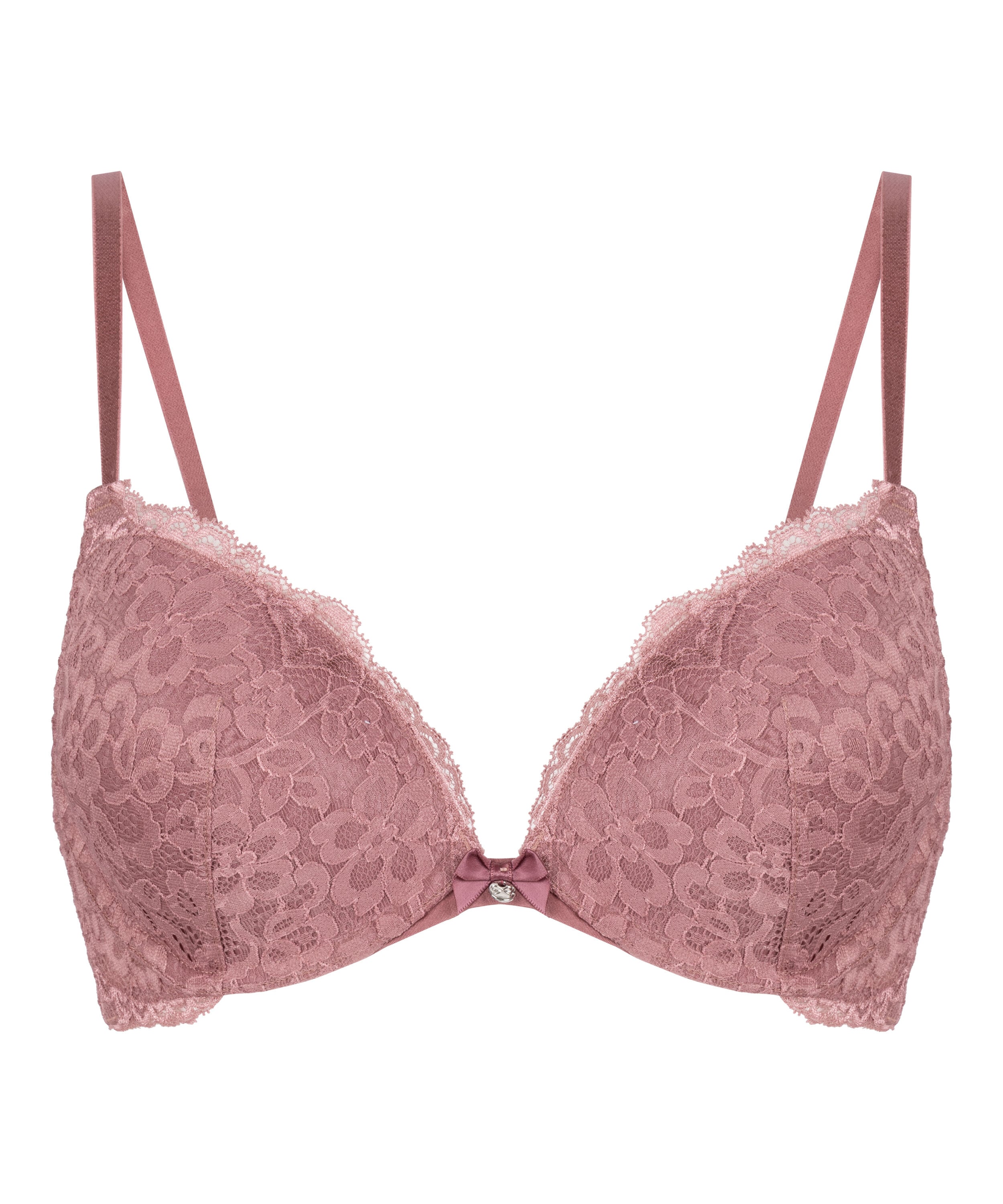 Marine Padded Push-Up Underwired Bra, Purple