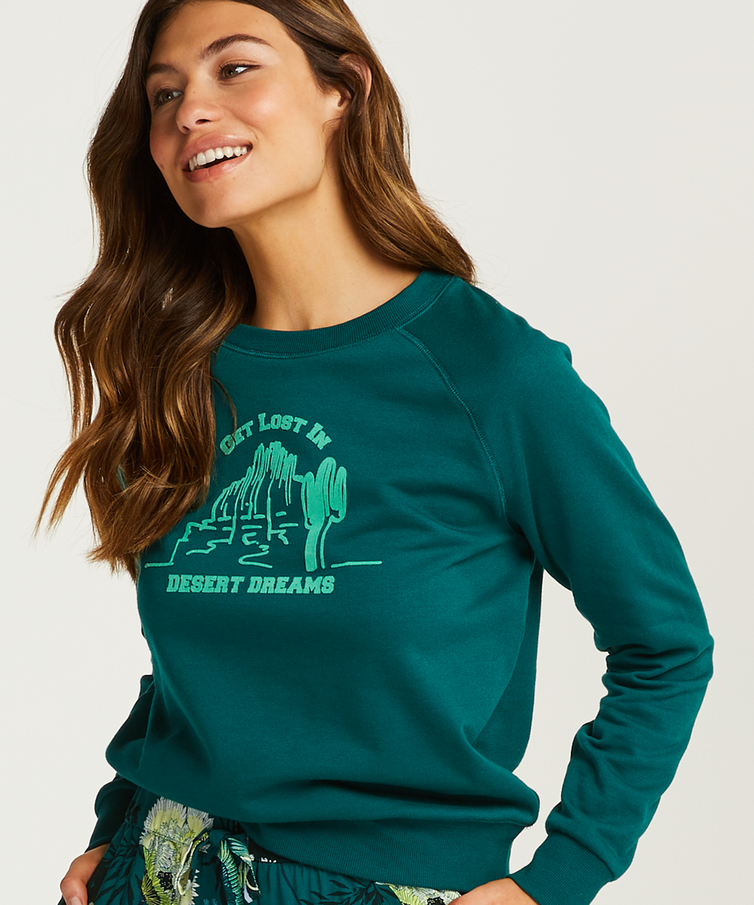 Long sleeve top Sweat Desert, Gray, main
