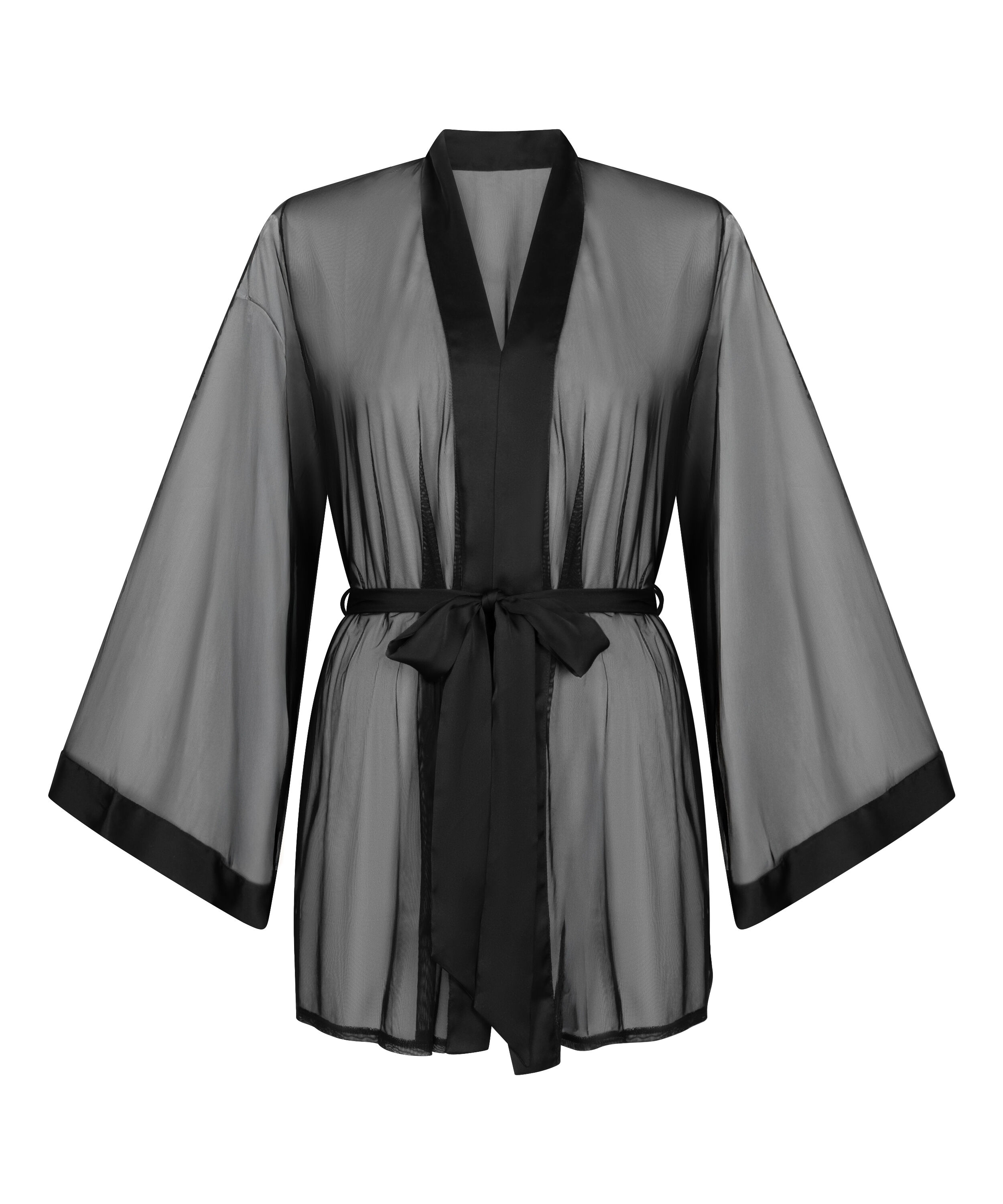 Maxime Tulle Kimono, Black