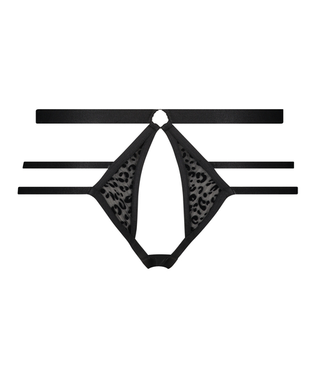 Jagger Brazilian with open crotch, Black