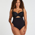 Seamless Enhancing High Waisted Thong, Black