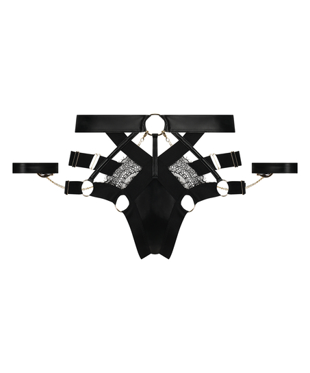 Faye high leg Brazilian, Black