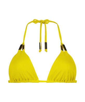 Bahamas Triangle Bikini Top Rebecca Mir, Yellow