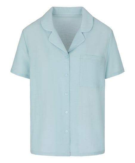 Pyjama Jacket Crinkled, Blue