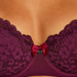 Rose Padded Underwired Bra, Purple