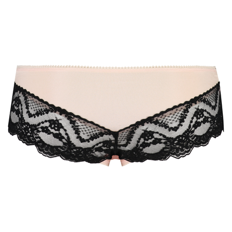 Lacey Microfibre Brazilian, Black