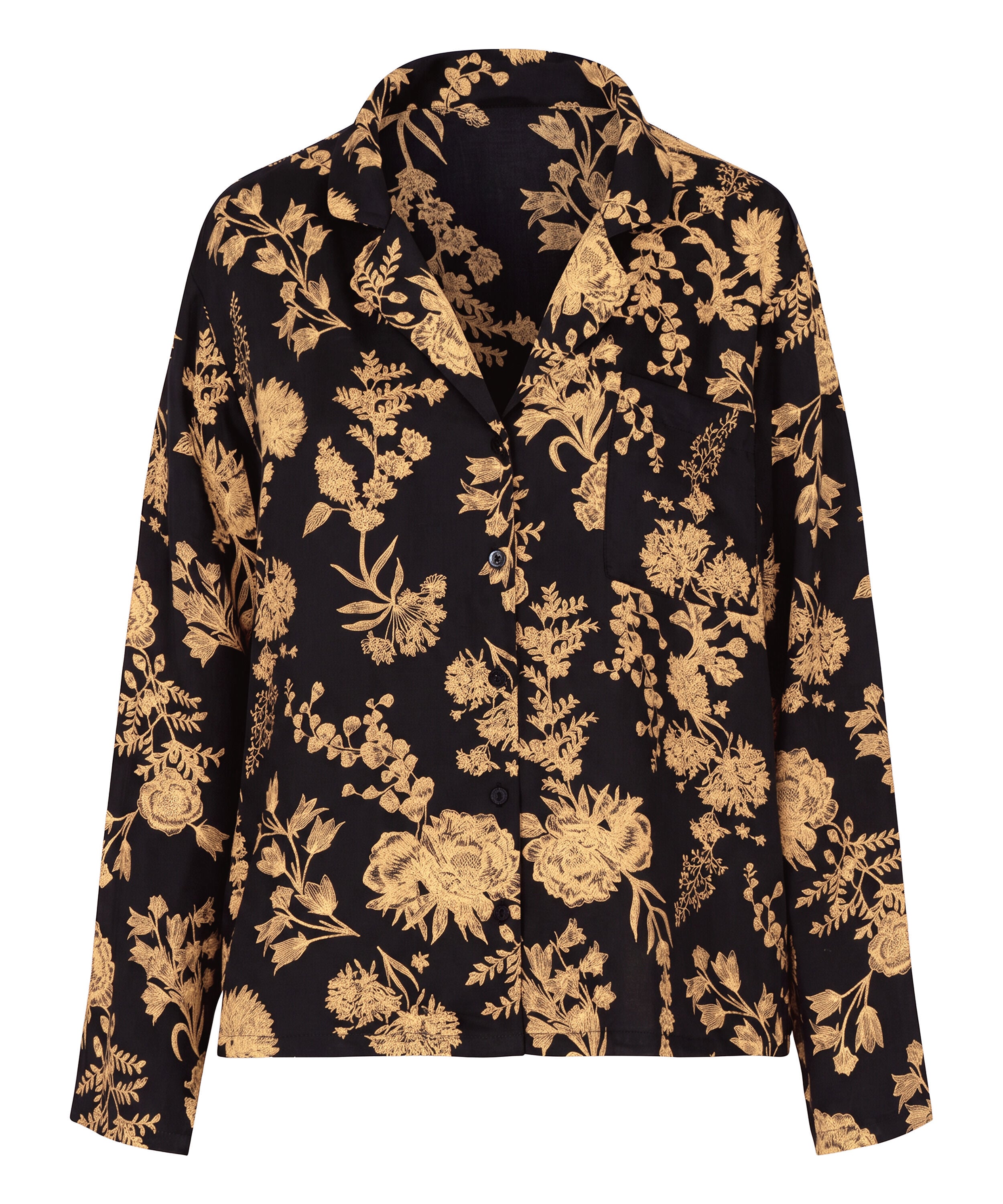 Jacket Woven Print, Black