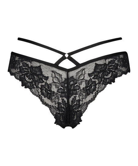 Sosha Brazilian with open crotch, Black