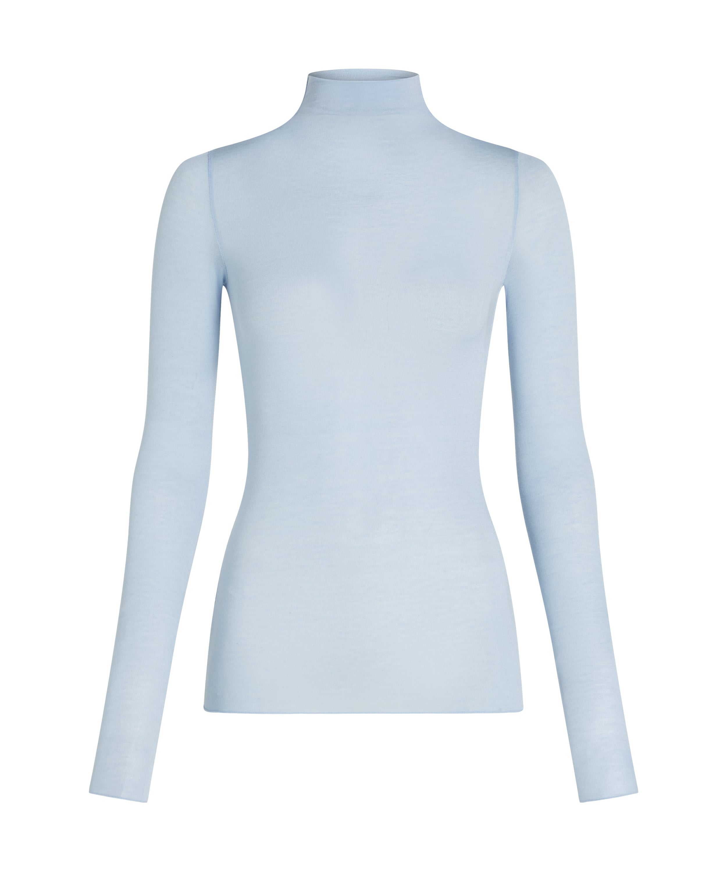 super soft Turtleneck Shirt with Cashmere, Blue, main