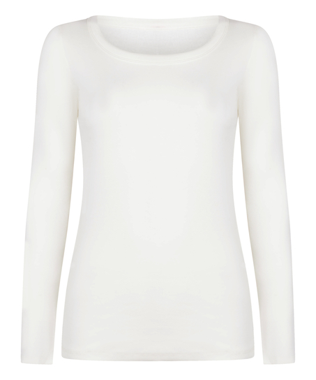 Cotton Pyjama Top, White