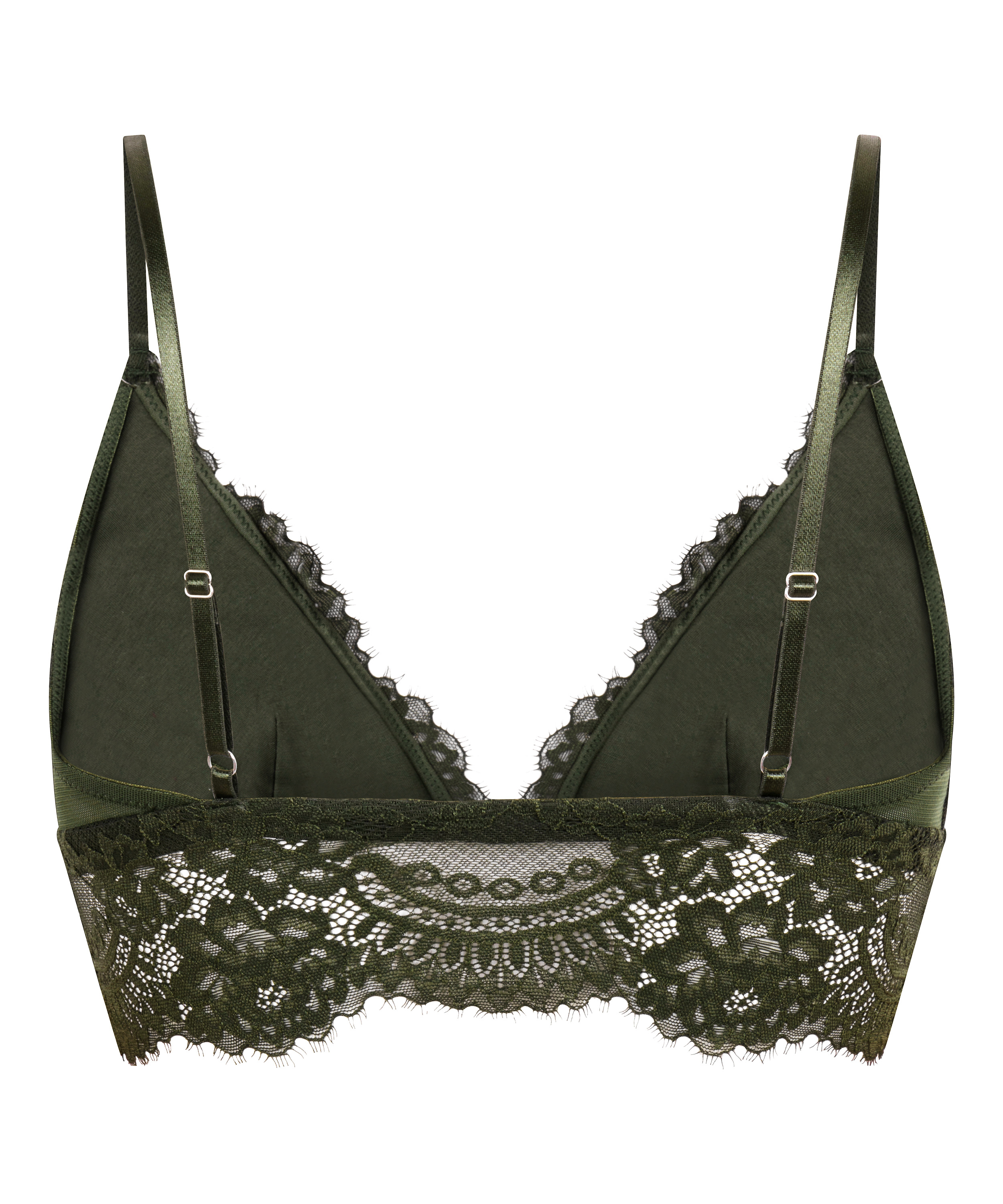 Amara Triangle Bralette, Green, main