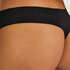 Invisible cotton thong, Black