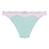 Lace & Shine Thong, Blue