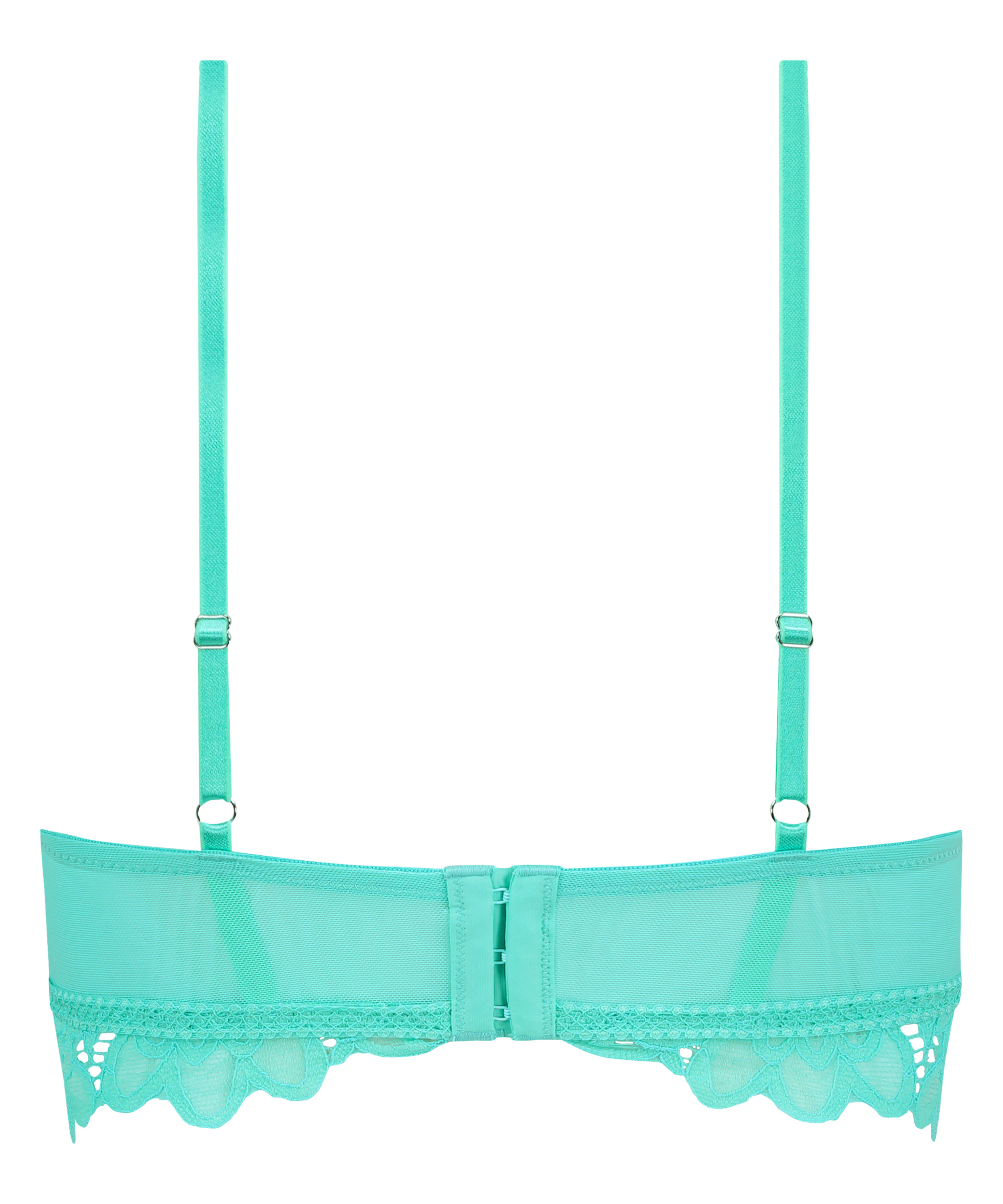 Shiloh Padded Longline Non-Underwired Bra, Green, main