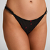 Chelsey Highleg Thong, Black