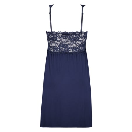 Nora Lace Slip Dress, Blue