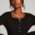 Long-Sleeved Pyjama Top, Black