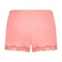 Velvet lace shorts, Pink