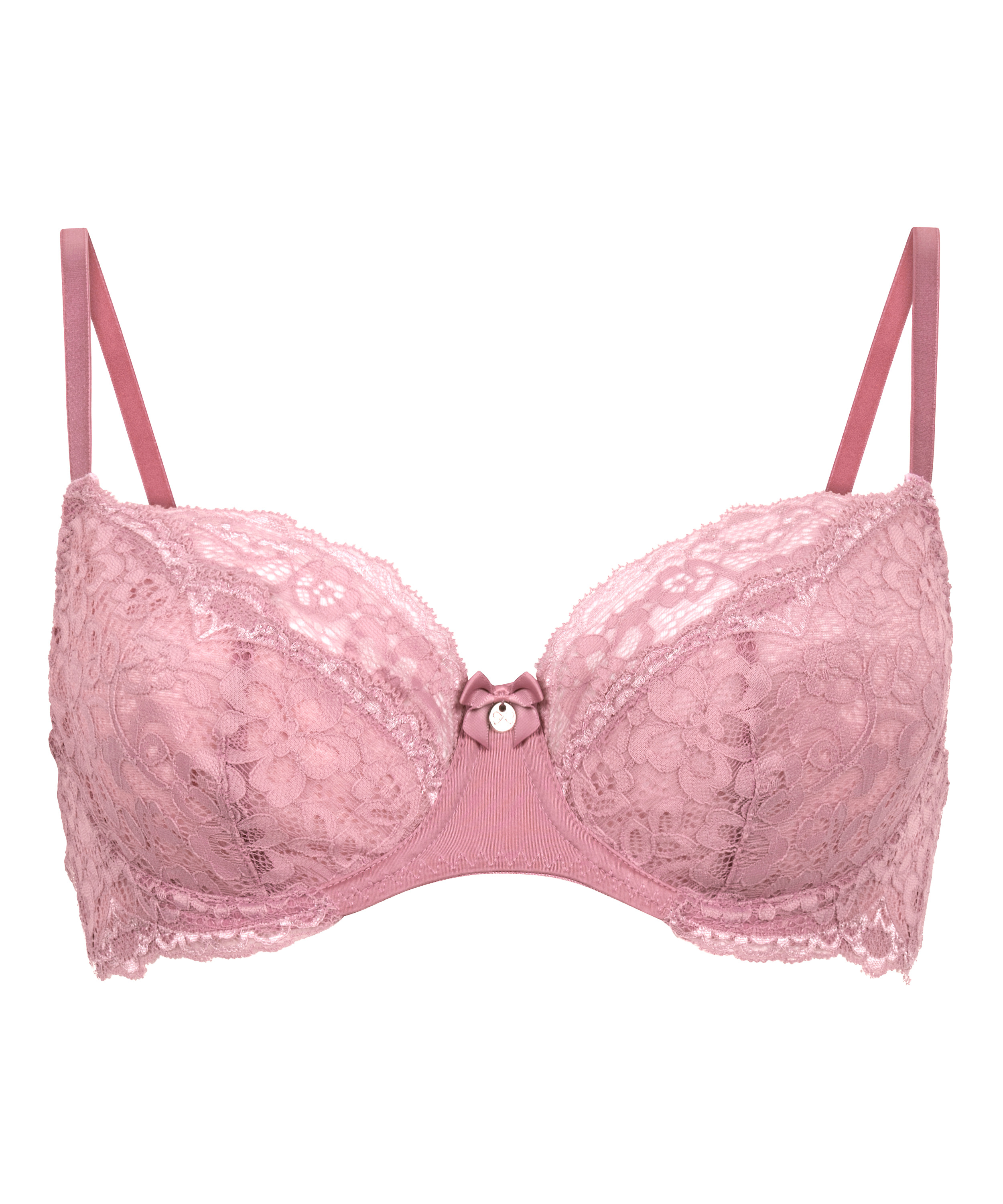 Marine Non-Padded Underwired Bra, Pink, main