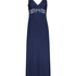 Nora Lace Long Slip Dress, Blue