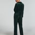 Velvet Pyjama Pants, Green