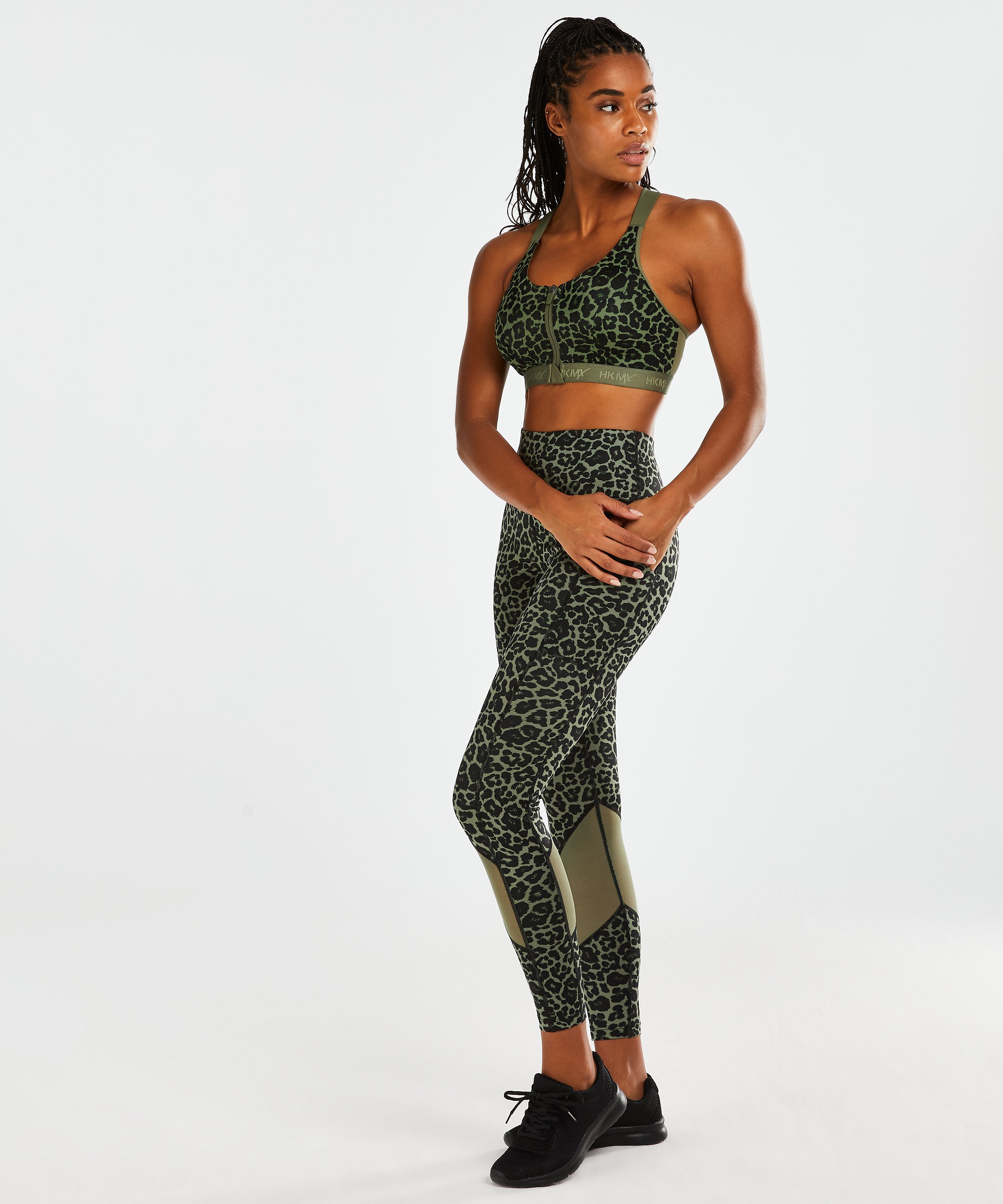 HKMX Oh My Squat High Waisted Leggings, Green, main
