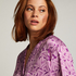 Satin Long-Sleeved Jacket, Purple