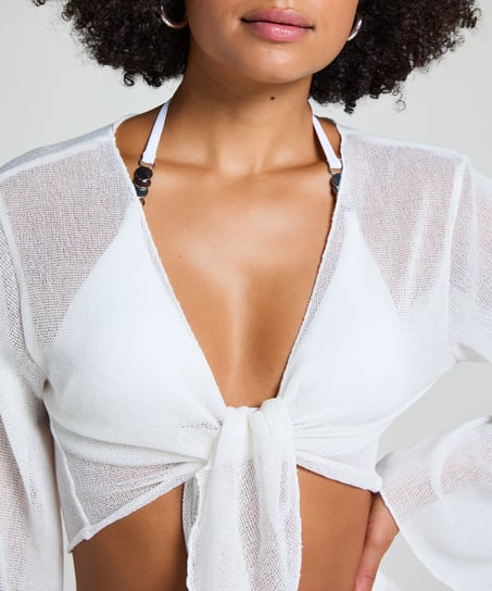 Beach Knit Top, White