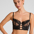Nienke Non-Padded Underwired Longline Bra, Black