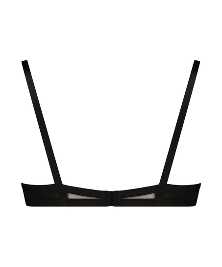 Seductress Half-Padded Cup Underwired Bra, Black