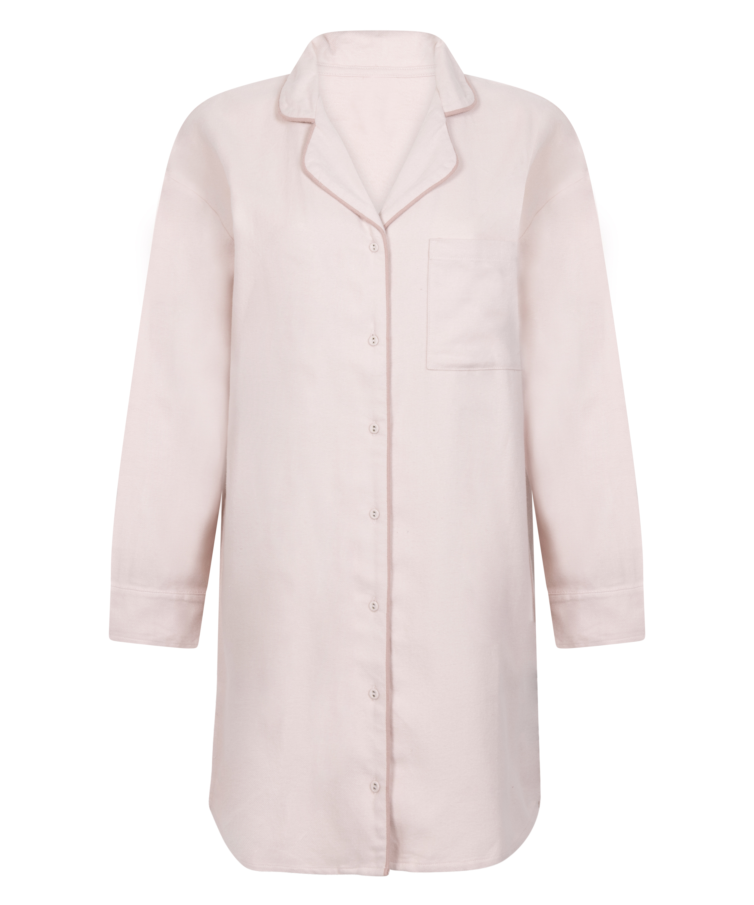 Flannel Nightshirt, Purple, main