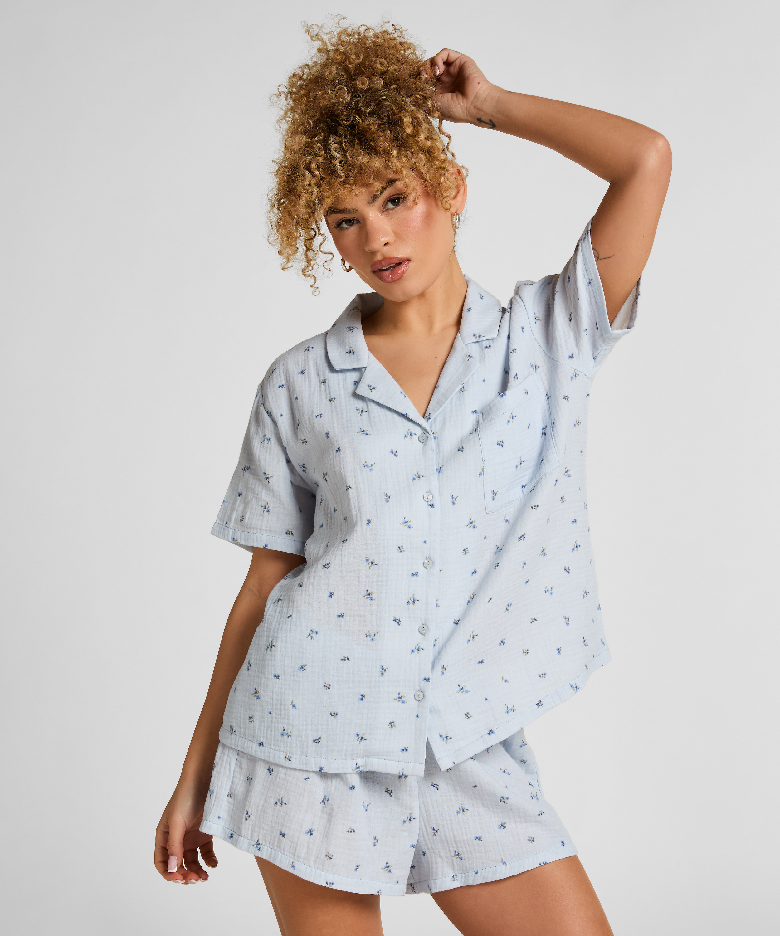Muslin Short, Blue, main