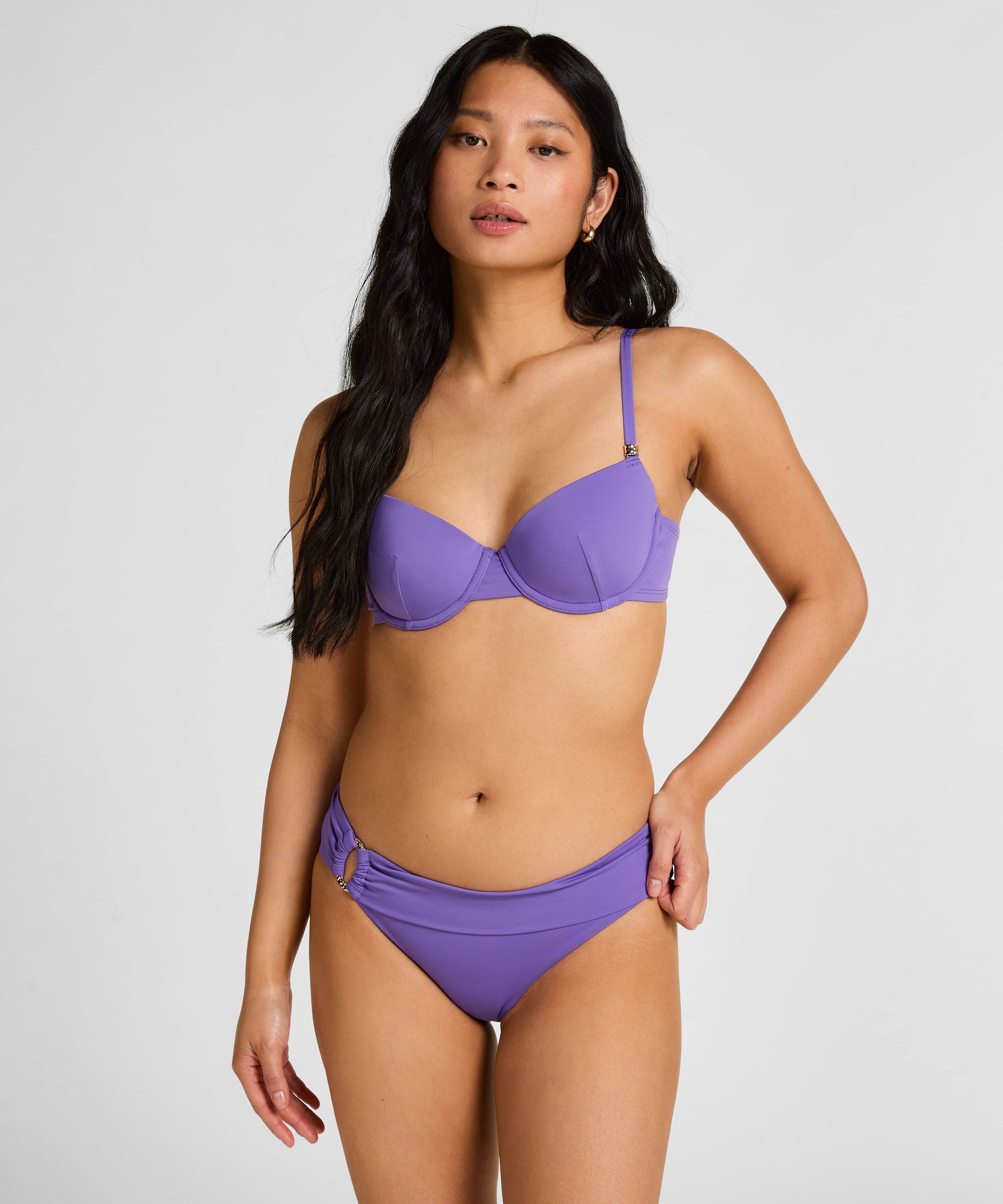 Luxe Rio Bikini Bottom, Purple, main