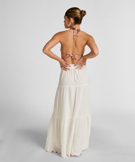 Embroiderd Skirt, White