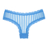 V-shaped Brazilian knickers mesh, Blue