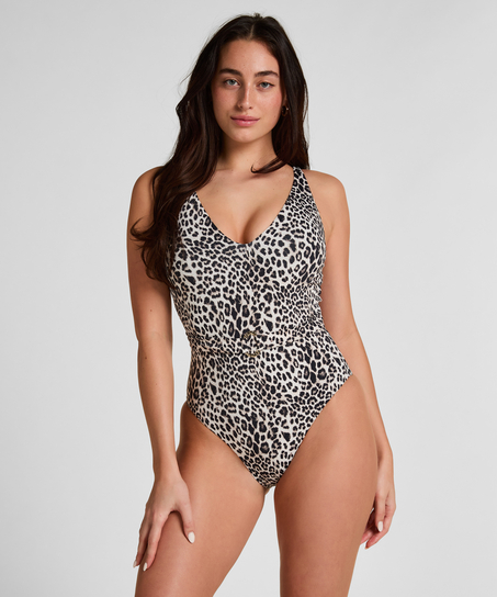 Bathingsuit Leopard, Black