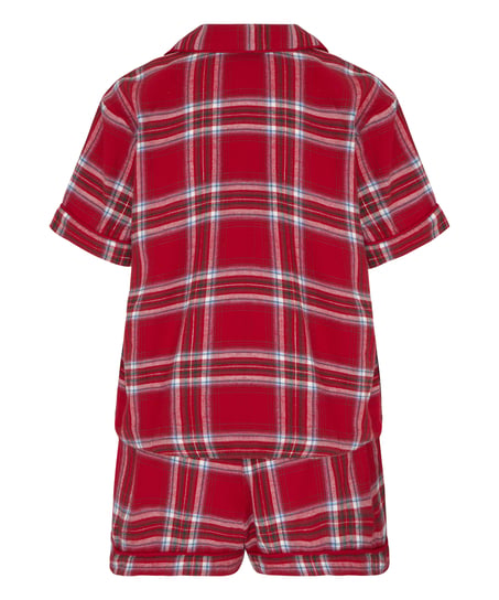 Twill pyjama set, Red