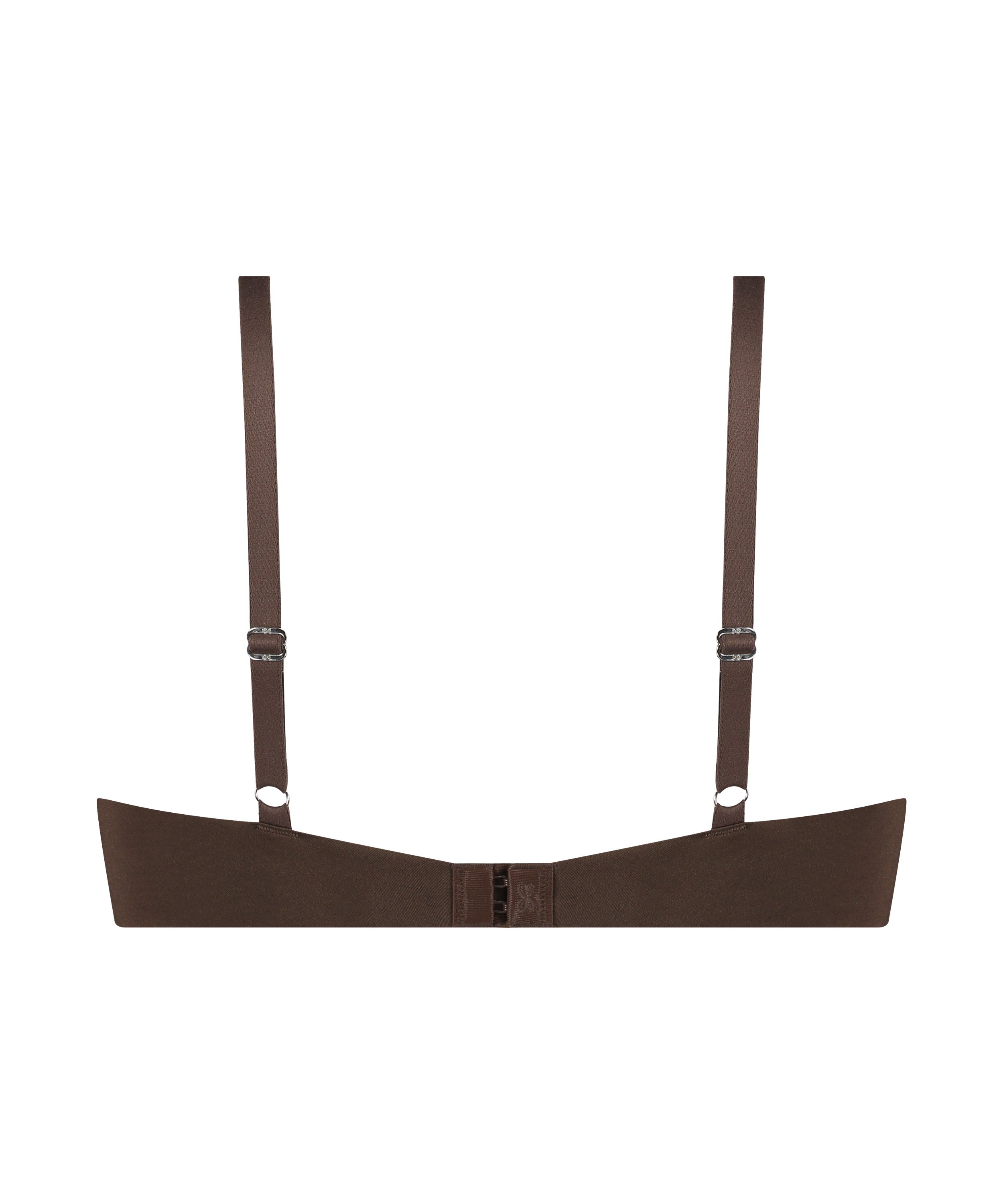 Smooth Padded Underwired Push-Up Bra, Brown, main